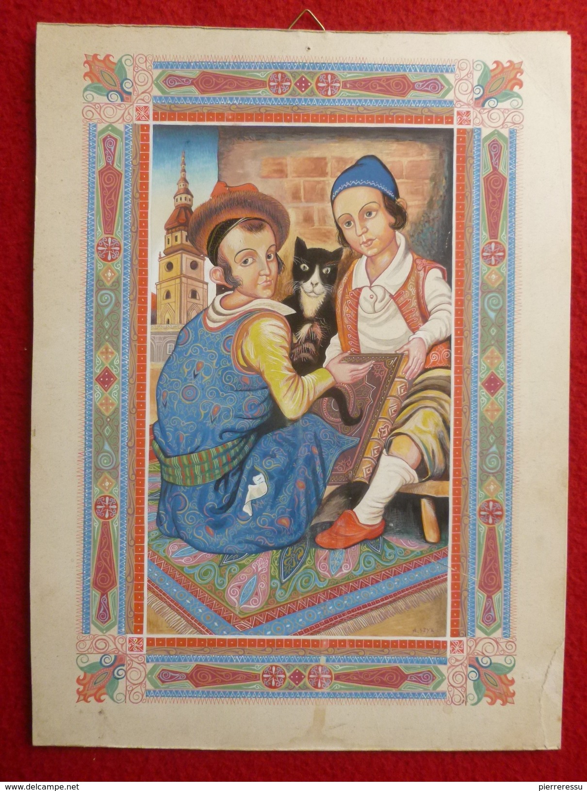 ARTHUR SZYK JUDAICA HAGGADA GOUACHE ORIGINALE - Gouaches