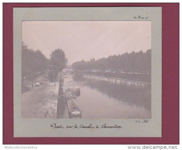 140917 - PHOTO 1905 - 94 CHARENTON Pont Sur Le Canal Péniche - Charenton Le Pont