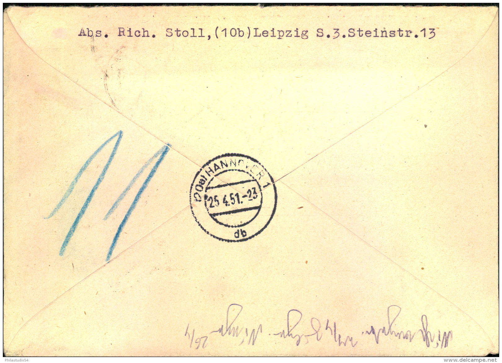 1951, Deutsch-Polnische Freundcshaft Komplette Mit Zusatzfrankatur Auf Portogerechtem Einschreiben Ab LEIPZIG S 12 - Lettres & Documents