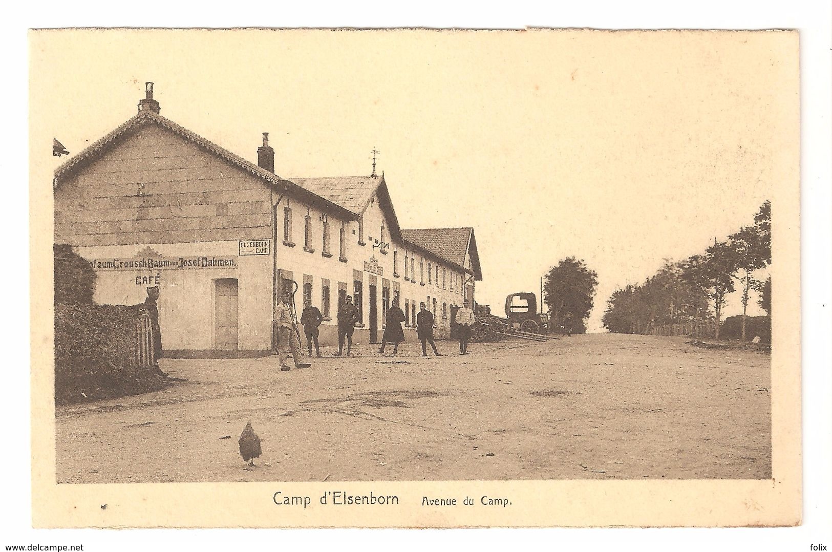 Elsenborn - Camp D'Elsenborn - Avenue Du Camp - éd X. Delputz à Malmédy - Animée - Elsenborn (Kamp)