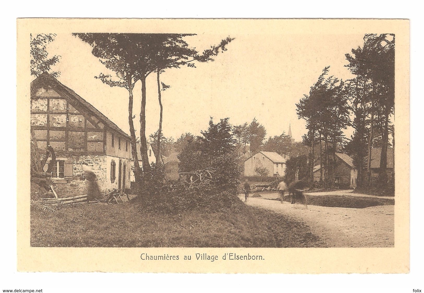Elsenborn - Chaumières Au Village D'Elsenborn - éd X. Delputz à Malmédy - Animée - Elsenborn (Kamp)