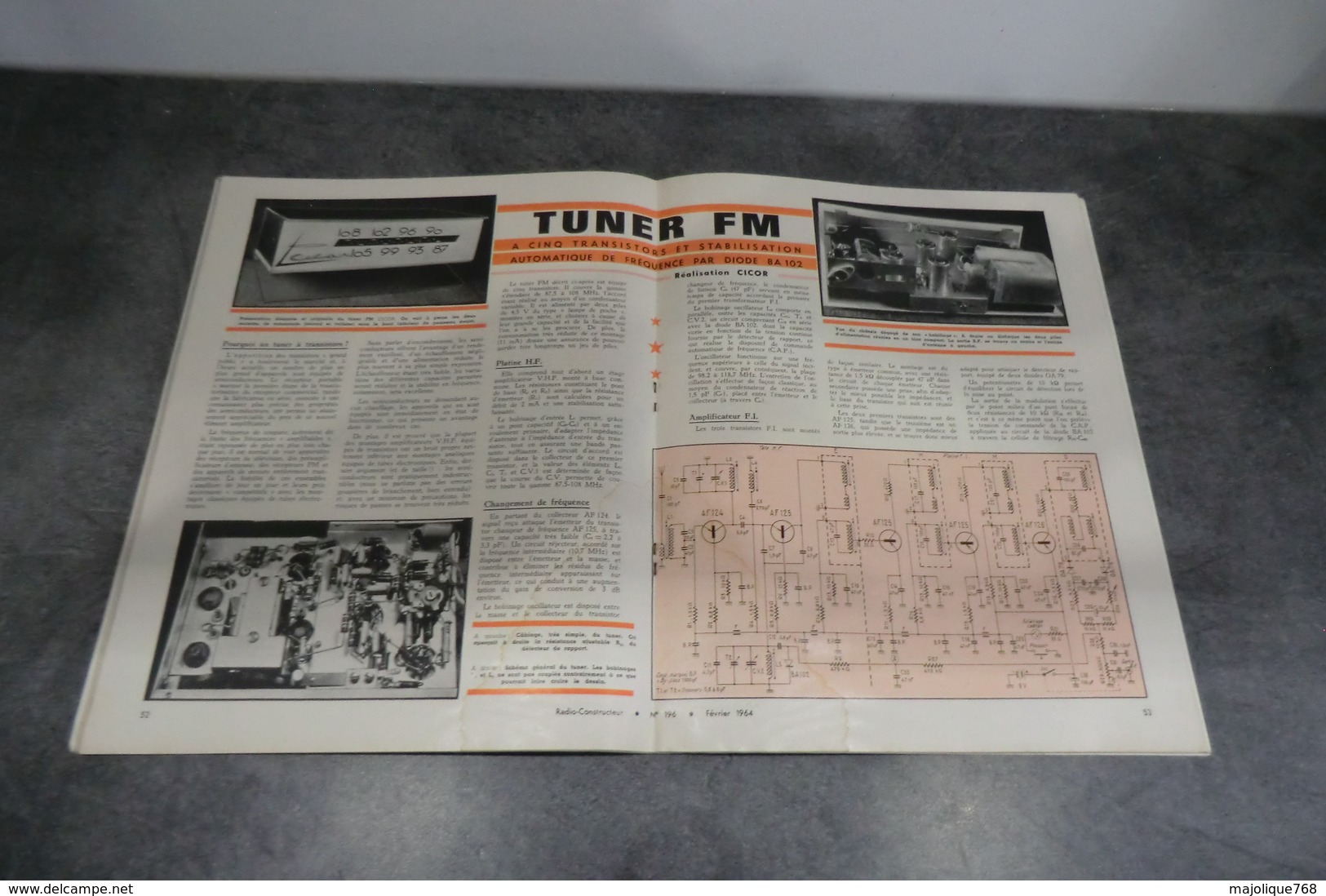 Revue - Radio Constructeur TV N°196 Février 1964 - - Apparatus