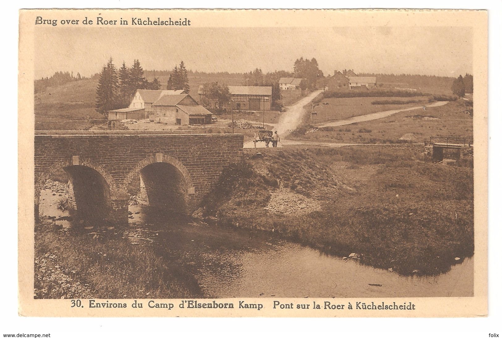 Elsenborn - Camp D'Elsenborn - Brug Over De Roer In Küchelscheidt - éd. Marx & Niessen - Elsenborn (camp)