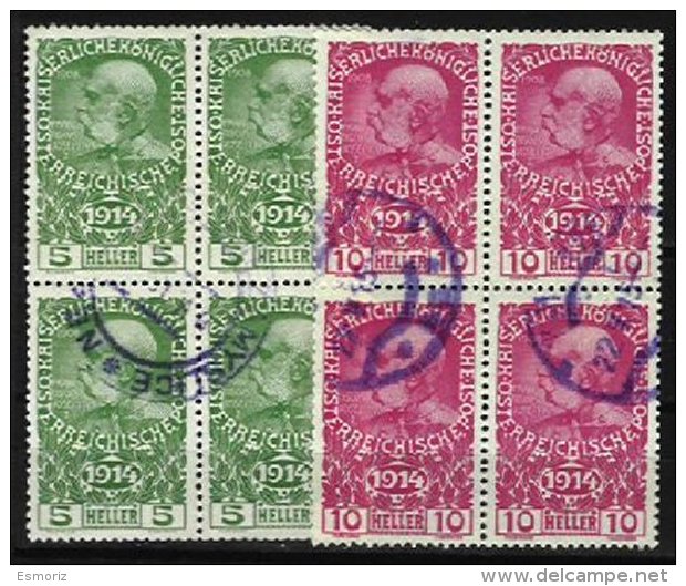 AUSTRIA, Yv 136/7, Used, F/VF, Cat. &euro; 6,00 - Used Stamps