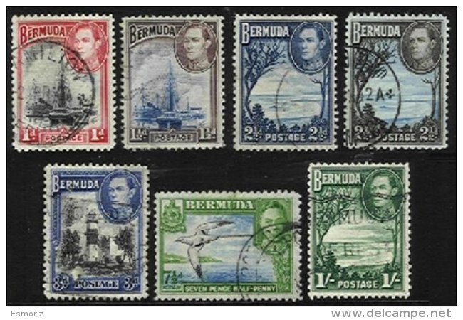 BERMUDA, Yv 104/5, 108/9, 111/3, Used, F/VF, Cat. &euro; 13,00 - Bermudes