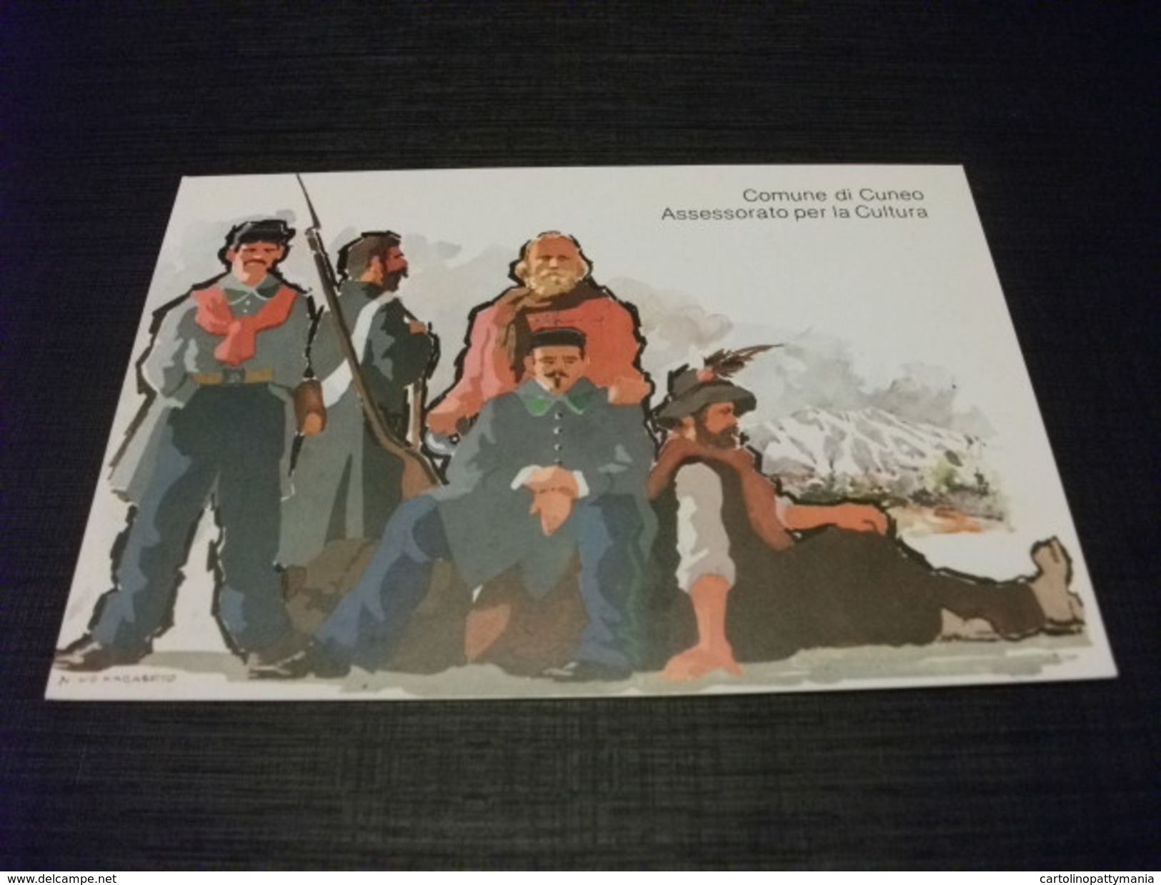 GARIBALDI   G. COMUNE DI CUNEO  I CACCIATORI DELLE ALPI 1982 ILLUSTRATORE NINO MARABOTTO - Uomini Politici E Militari