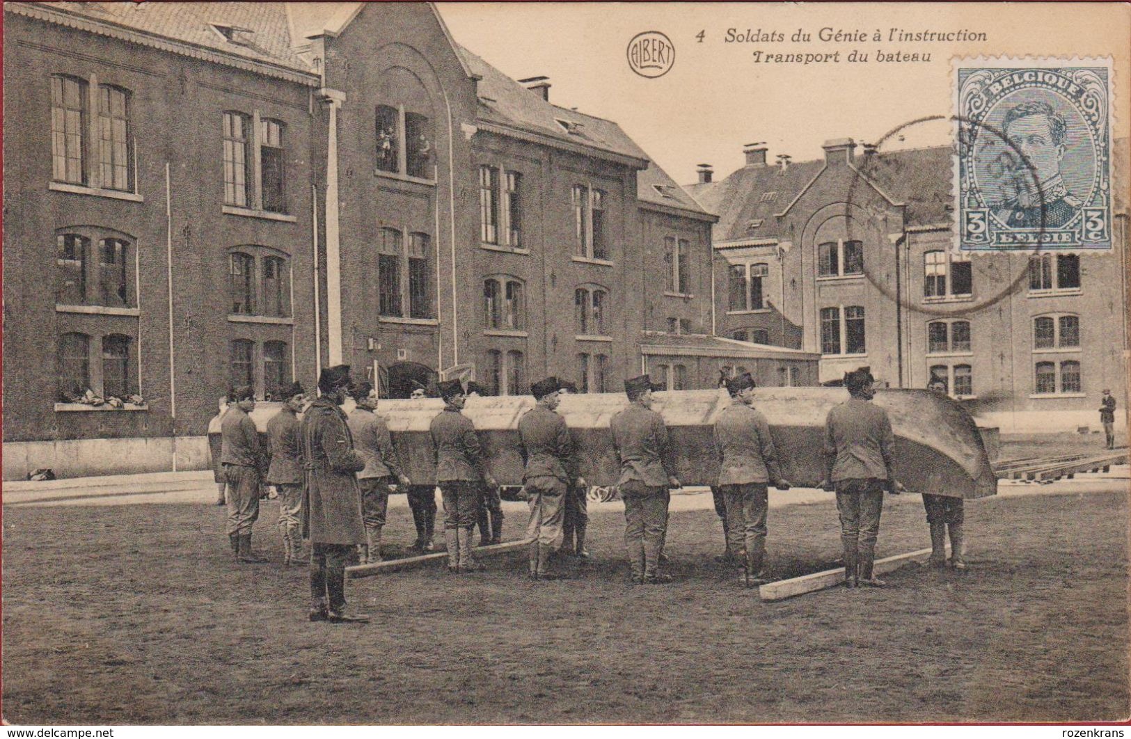 Hemixem Hemiksem Soldats Du Genie A L' Instruction Transport Du Bateau Pontonniers Belgian Army Armee Belge Military - Hemiksem