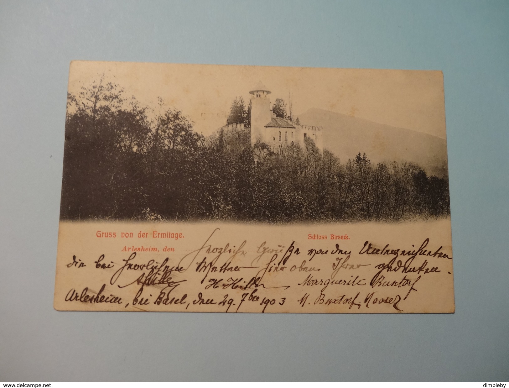 Arlesheim - Gruss Von Der Ermitage - Schloss Birseck  1903 (204) - Arlesheim