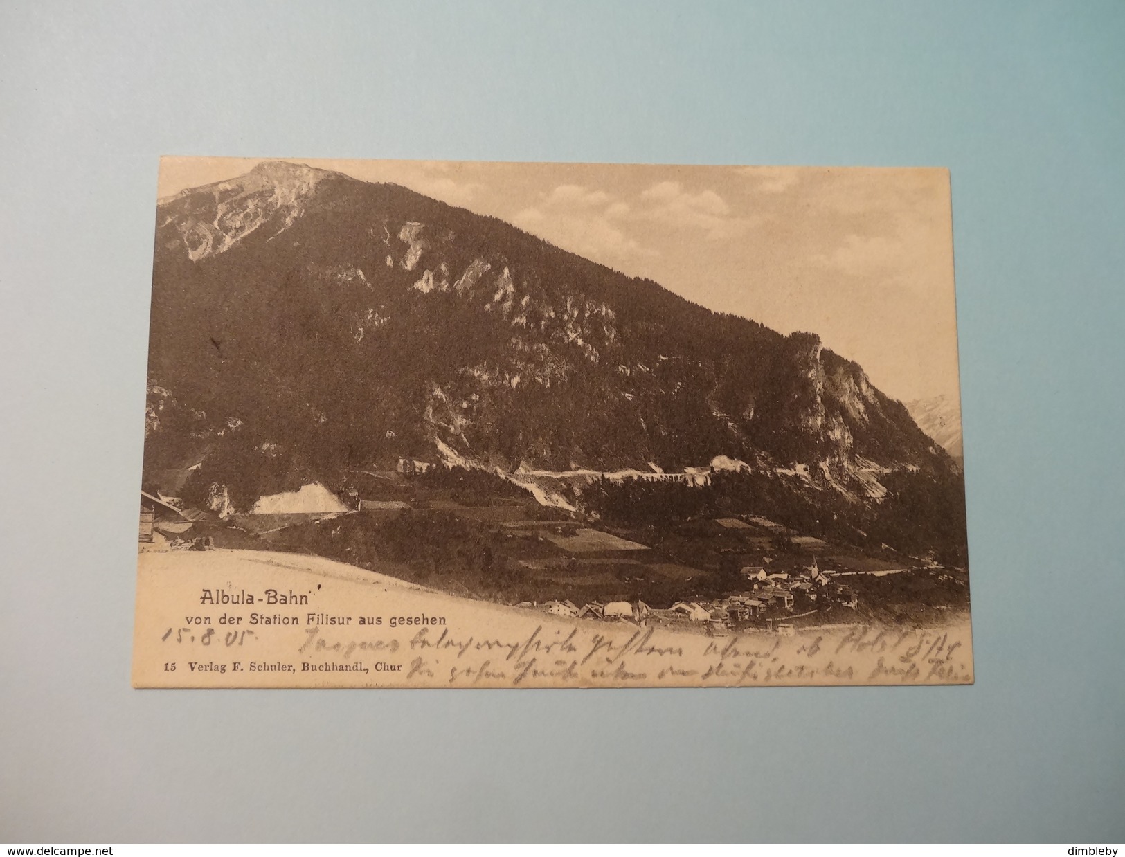 Albula - Bahn Von Der Station Filisur Aus Gesehen  1905 (209) - Filisur