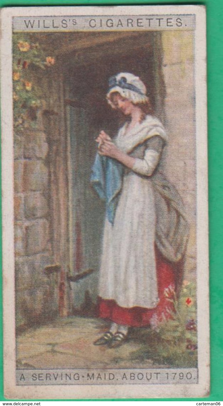Chromo Wills's Cigarettes - A Serving Maid. About 1790 N°38 - Player's