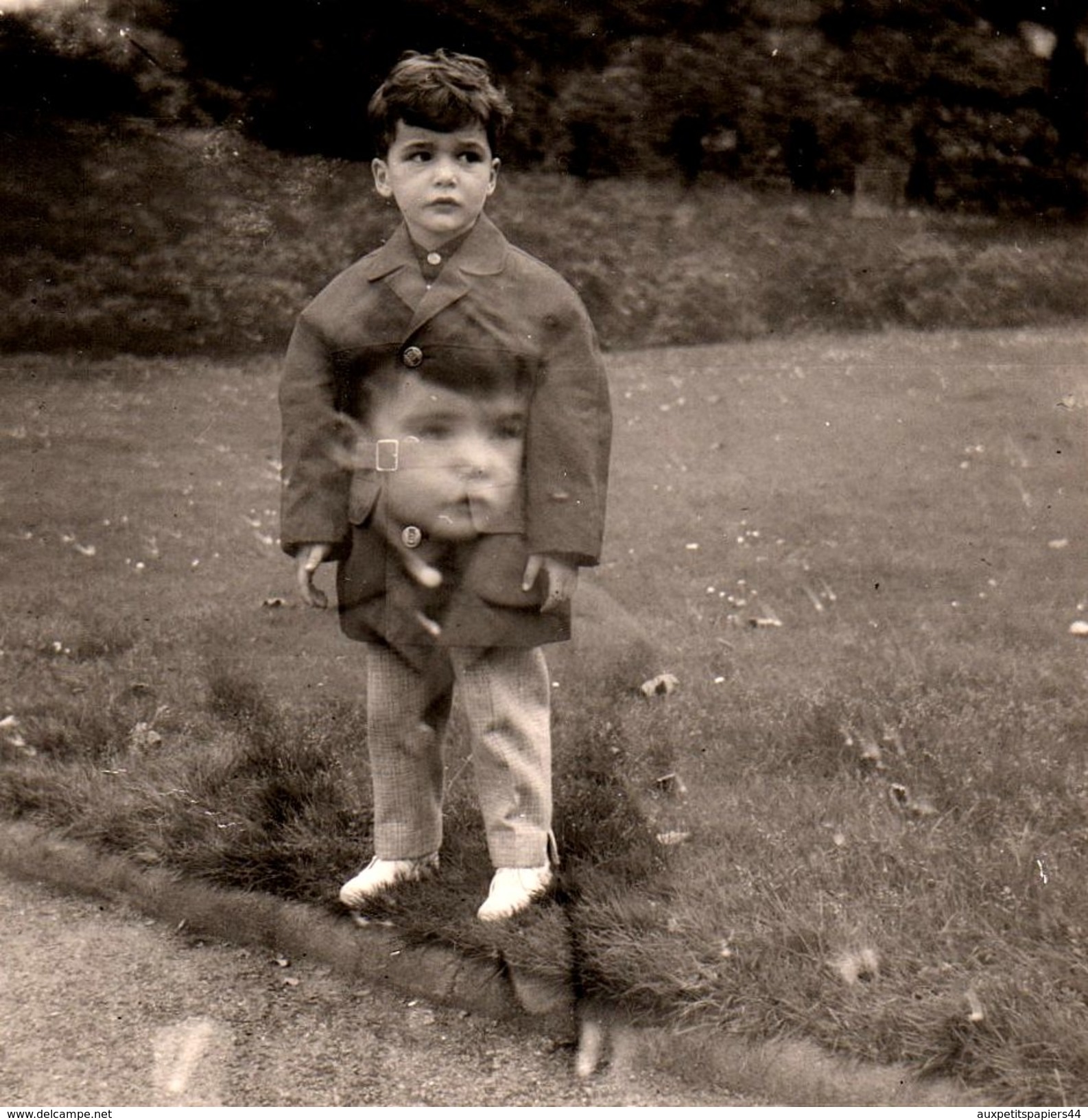 Amusante Photo Originale Superposée - Enfant En Deux Dimensions Vers 1960/70 - Mestieri