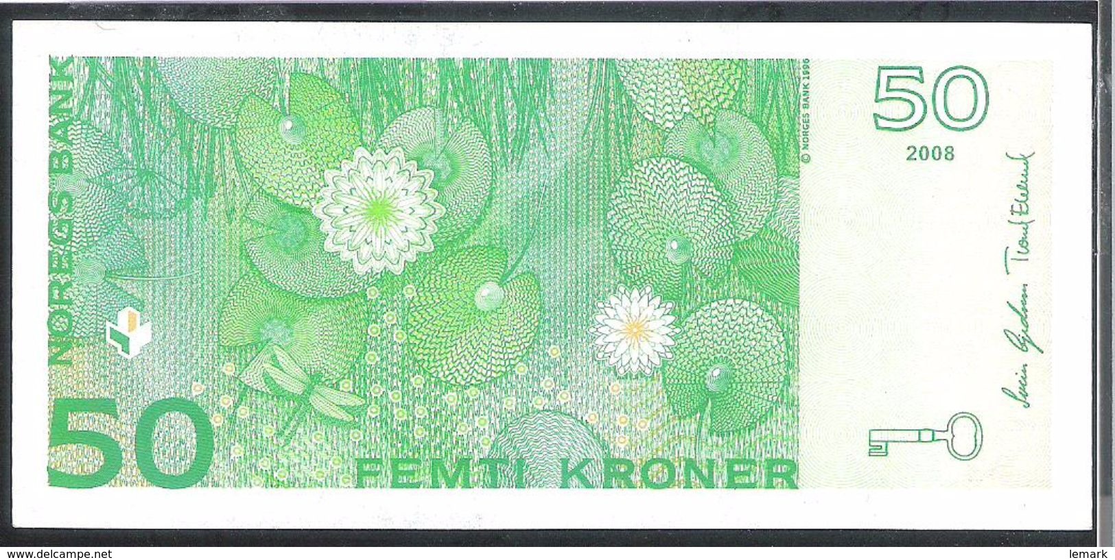 Norway 50 Kronen 2008 P46c AUNC - Norvège