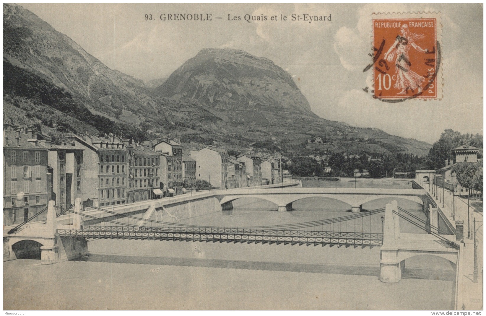 CPA 38 - Grenoble - Le Quais Et Le Saint Eynard - Grenoble