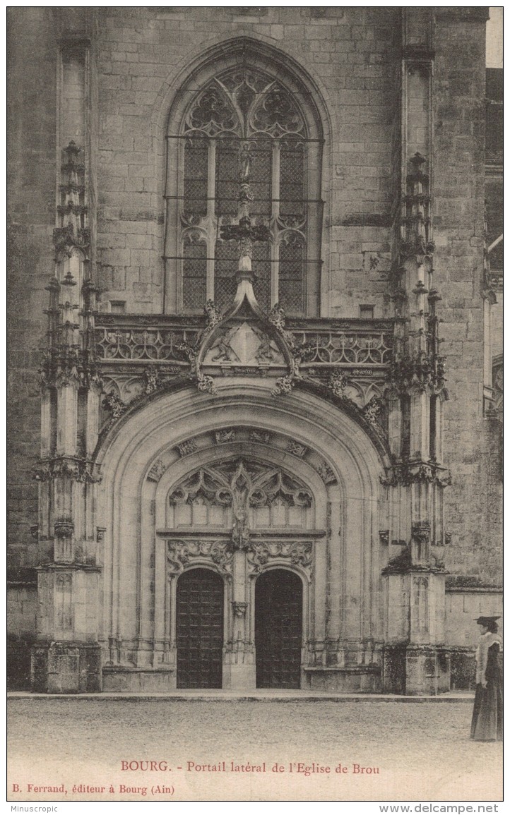 CPA 01 - Bourg - Portail Latéral De L'église De Brou - Eglise De Brou