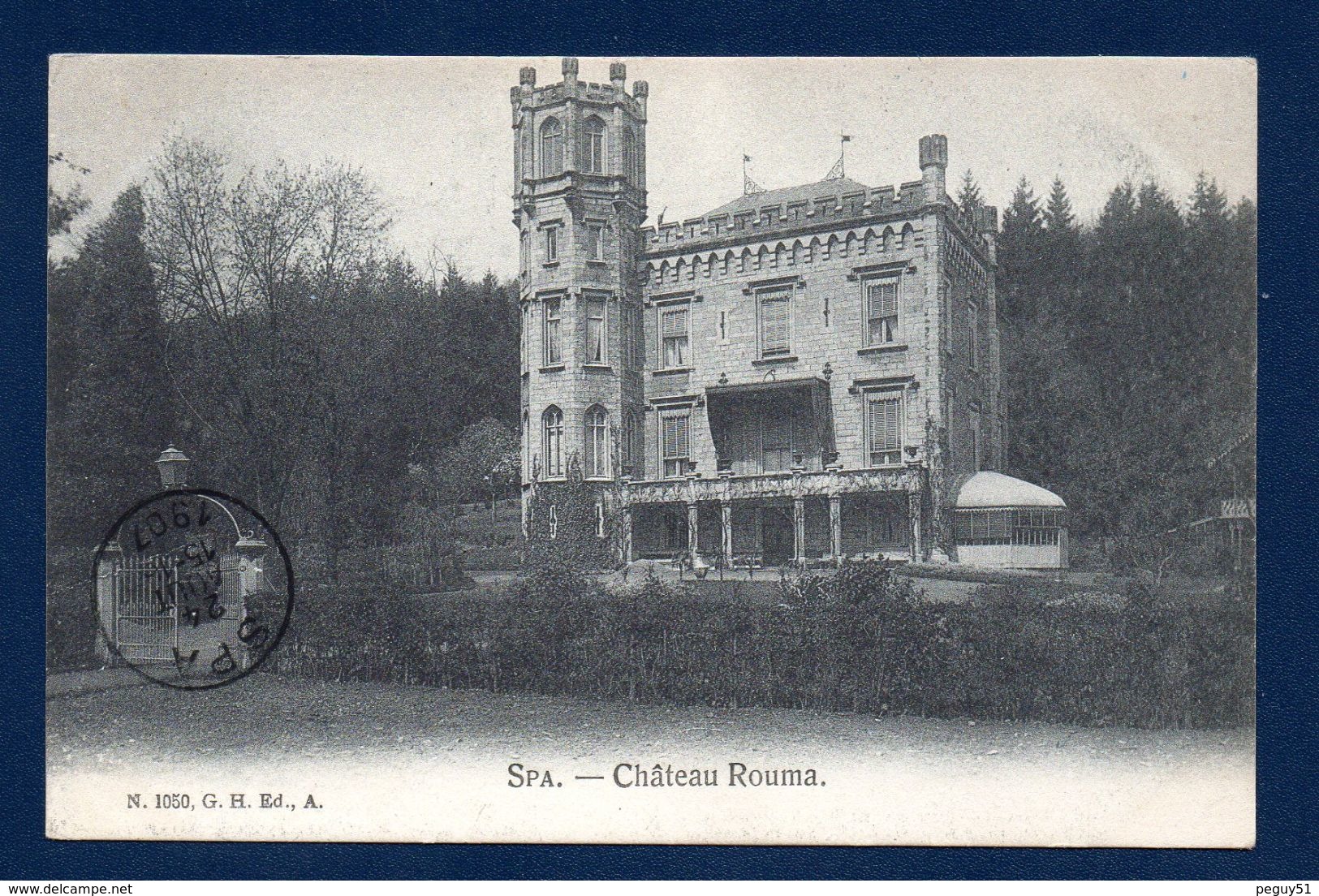 Spa (Liège). Le Château Rouma, Avenue Du Marteau. ( Château Démoli). 1907 - Spa