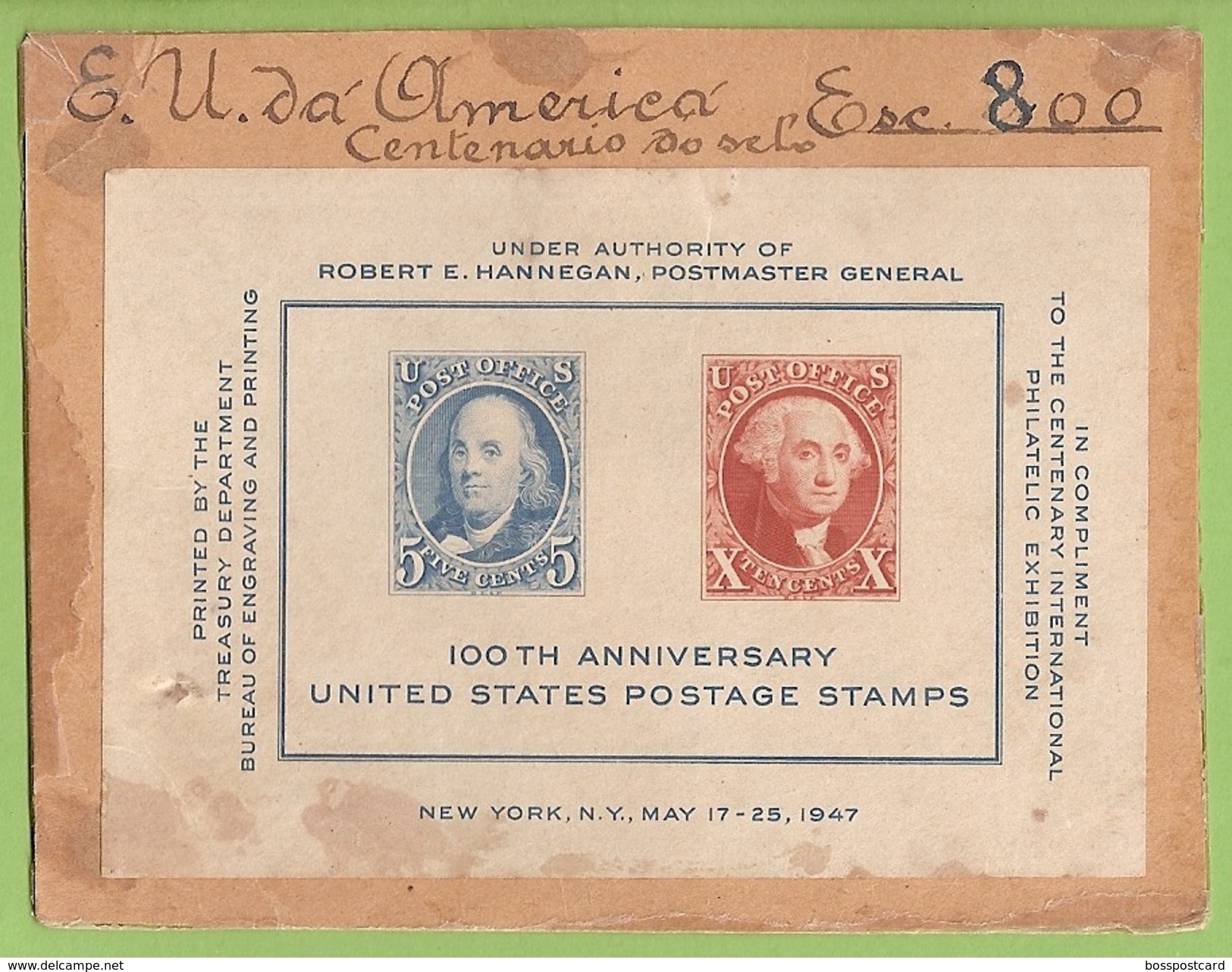 United States Of America - 100 Th Anniversary United States Postage Stamps - Philately - USA - Andere & Zonder Classificatie