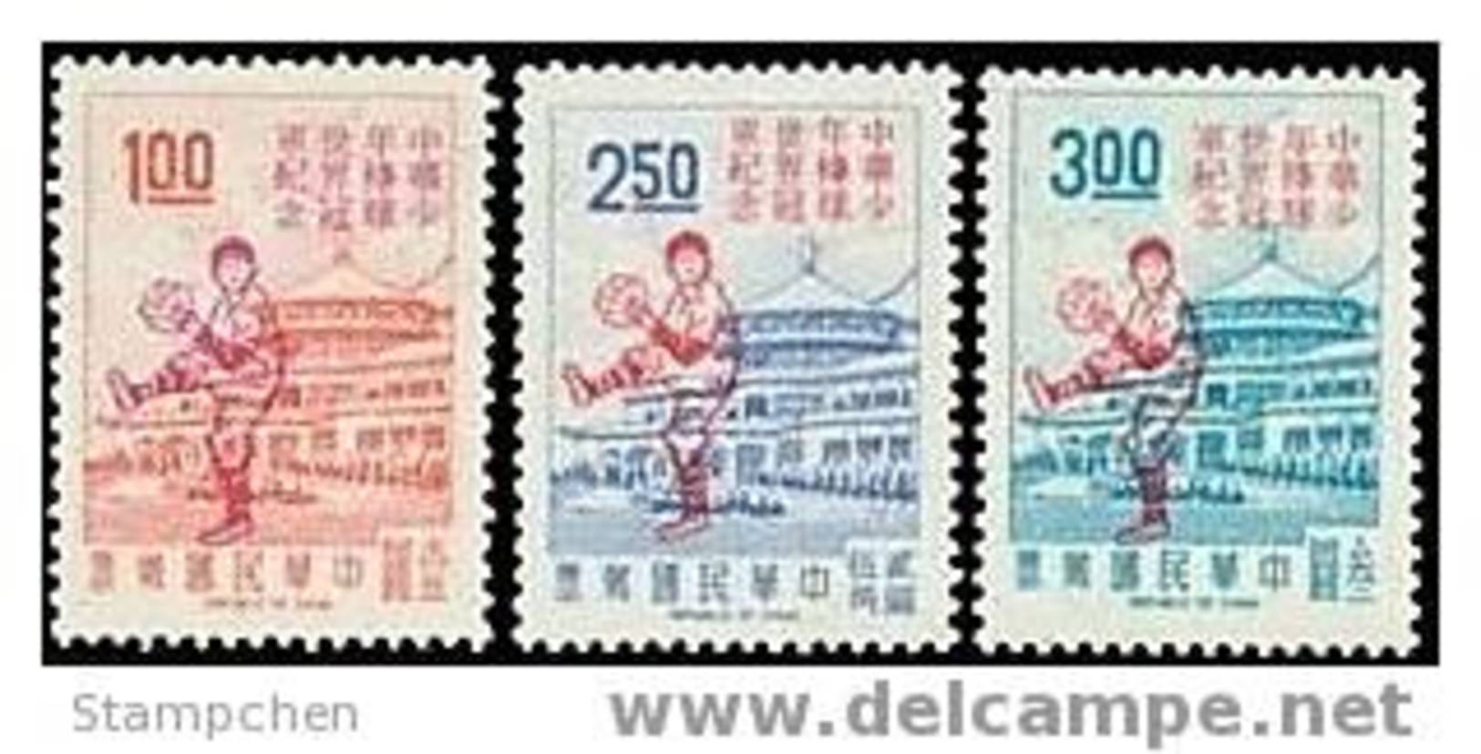 Taiwan 1971 Championships Baseball Game Stamps Sport Architecture - Unused Stamps