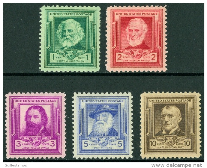 UNITED STATES OF AMERICA 1940 PROMINENT AMERICANS, POETS** (MNH) - Ungebraucht