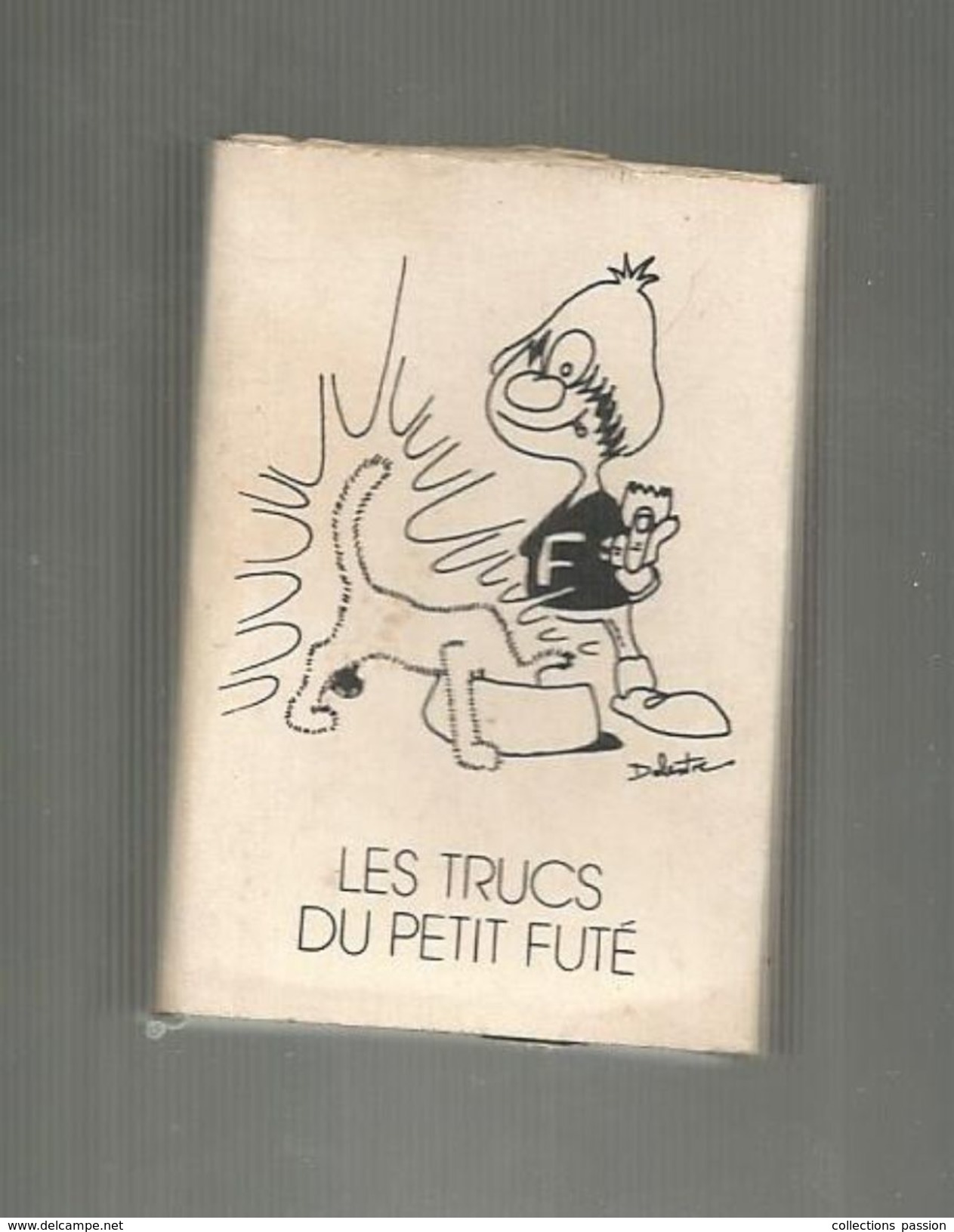 Tabac , Boite D'ALLUMETTES, 2 Scans, LES TRUCS DU PETIT FUTE , Illustrateur : Philippe DELESTRE, N° 15 - Boites D'allumettes