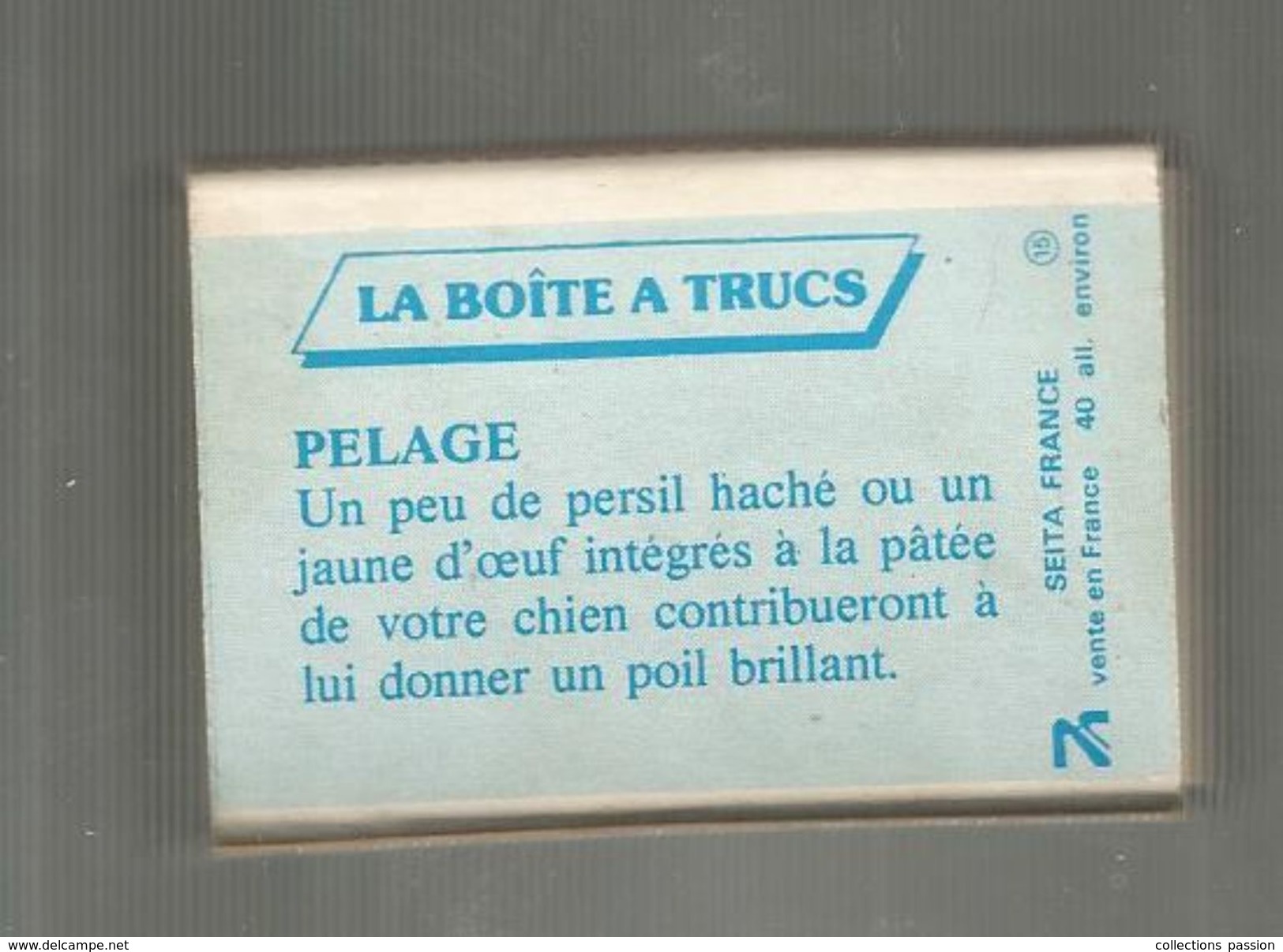 Tabac , Boite D'ALLUMETTES, 2 Scans, LES TRUCS DU PETIT FUTE , Illustrateur : Philippe DELESTRE, N° 15 - Matchboxes