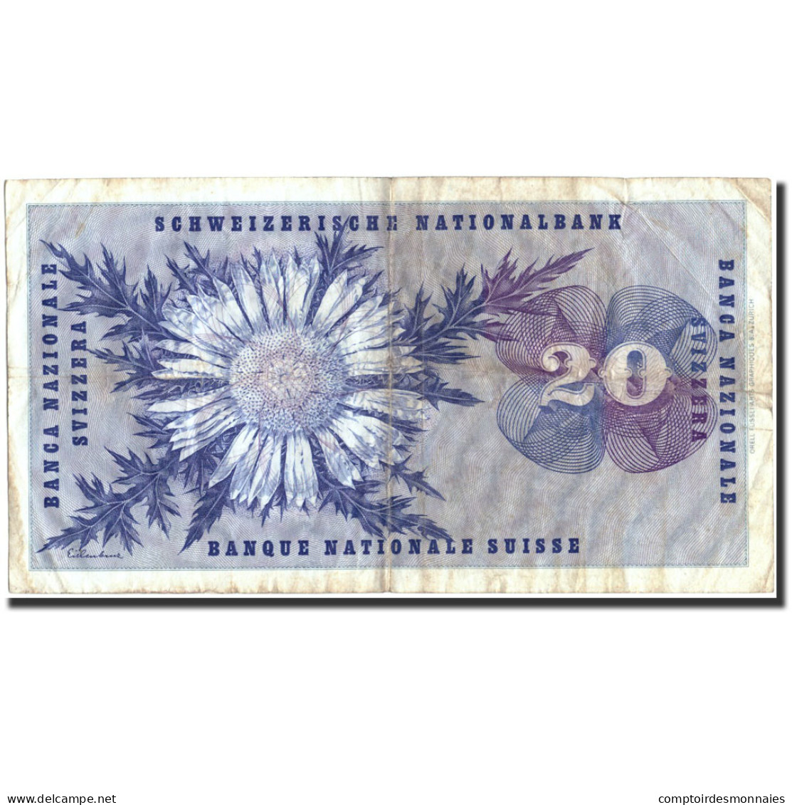 Billet, Suisse, 20 Franken, 1974, 1974-02-07, KM:46v, TB+ - Schweiz