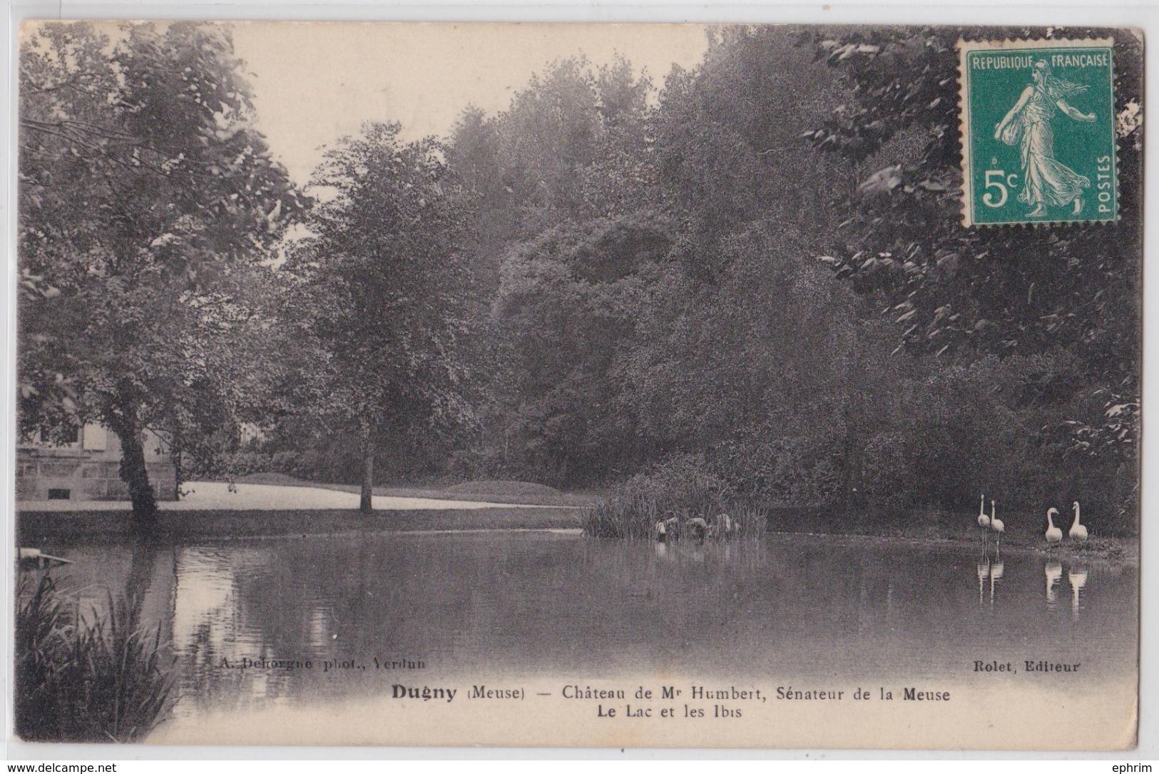 DUGNY (Meuse) - Château De Mr Humbert - Le Lac Et Les Ibis - Autres & Non Classés