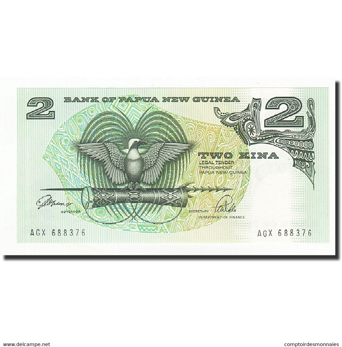 Billet, Papua New Guinea, 2 Kina, Undated (1992), KM:12a, NEUF - Papouasie-Nouvelle-Guinée