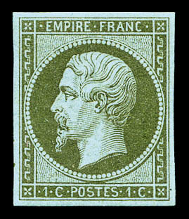 ** N°11, 1c Olive, Fraîcheur Postale. SUP (certificat)    Qualité: ** - 1853-1860 Napoleon III