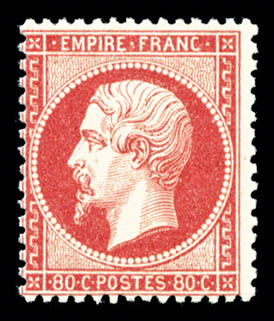 ** N°24, 80c Rose, Fraîcheur Postale, SUP (certificat)     Qualité: ** - 1862 Napoléon III