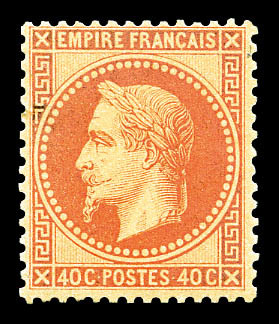 * N°31, 40c Orange, Quasi **. TTB (certificat)  Cote: 1750 Euros  Qualité: * - 1863-1870 Napoléon III Lauré