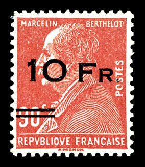 ** N°3, Berthelot 10F Sur 90c Rouge Surchargé à Bord Du Paquebot 'Ile De France', Très Bon Centrage. SUPERBE. R.R.R (sig - 1927-1959 Neufs