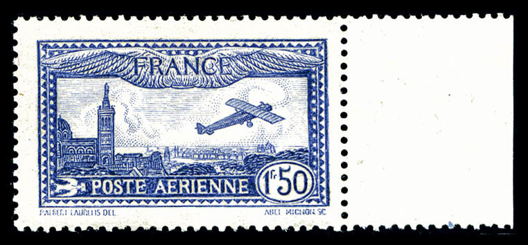 * N°6b, 1F50 Outremer-vif Bord De Feuille, SUP (certificat)  Cote: 575 Euros  Qualité: * - 1927-1959 Neufs