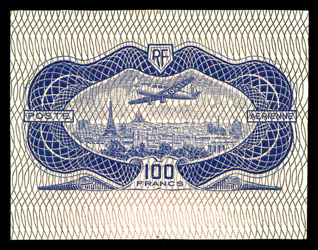 (*) N°15A, 100F Burelé. NON EMIS, épreuve Dans La Couleur Définitive. R.R.R. SUP (signé Calves/certificat)     Qualité: - 1927-1959 Neufs