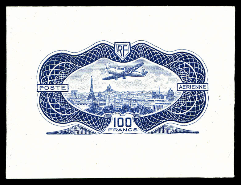 (*) N°15A, 100F Burelé. NON EMIS, épreuve Dans La Couleur Définitive Sans Burelage. R.R.R. SUP (certificat)   Cote: 1200 - 1927-1959 Neufs