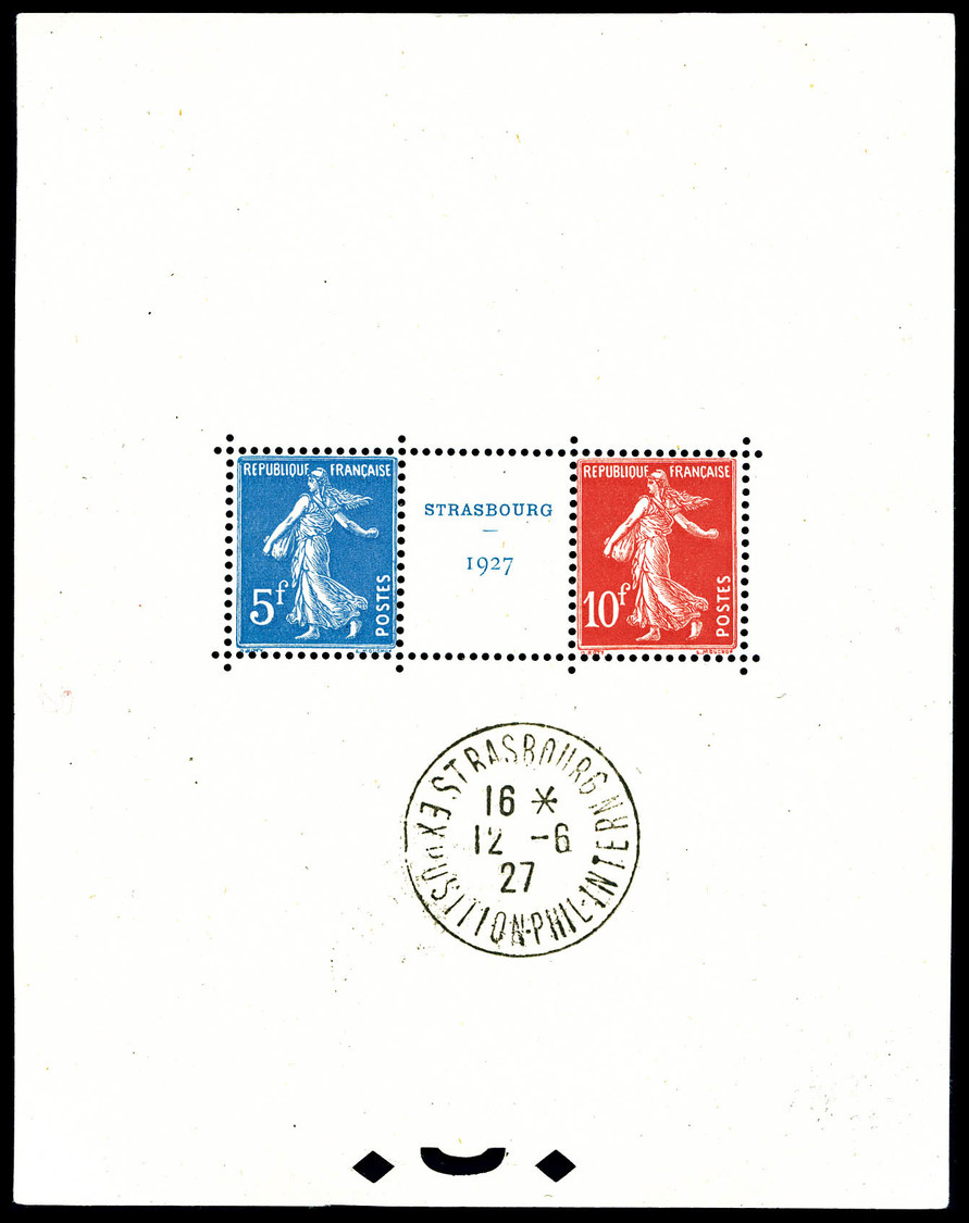 * N°2a, Exposition De Strasbourg Avec Cachet De L'exposition Hors Timbres (paire **), TB (certificat)  Cote: 1350 Euros - Neufs