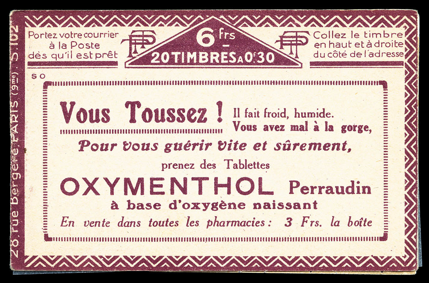 ** N°192-C2, Série 102 SO-A, OXYMENTHOL, TB (certificat)    Qualité: ** - Autres & Non Classés