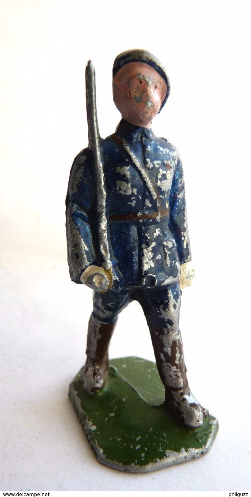 FIGURINE QUIRALU CHASSEURS ALPINS CHASSEUR ALPIN OFFICIER Au Défilé - ALUMINIUM - Quiralu