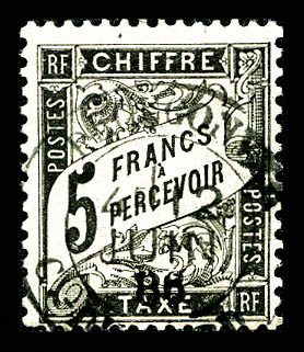 O N°24, 5F Noir Obl Càd Central, Très Frais, SUP (signé Calves/certificat)  Cote: 2000 Euros  Qualité: O - 1859-1959 Oblitérés