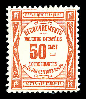 * N°47, 50c Rouge, TB (signé Brun)  Cote: 450 Euros  Qualité: * - 1859-1959 Oblitérés