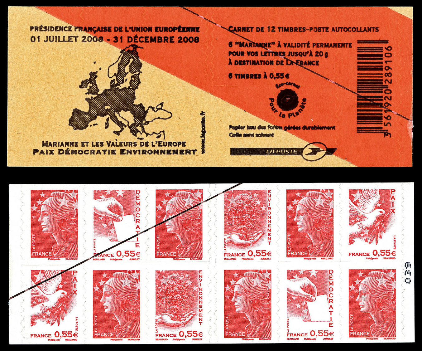 ** N°1516, TVP Beaujard Mixte, IMPRESSION SUR RACCORD En Rouge. SUPERBE. R.R.R (certificat)    Qualité: ** - Carnets