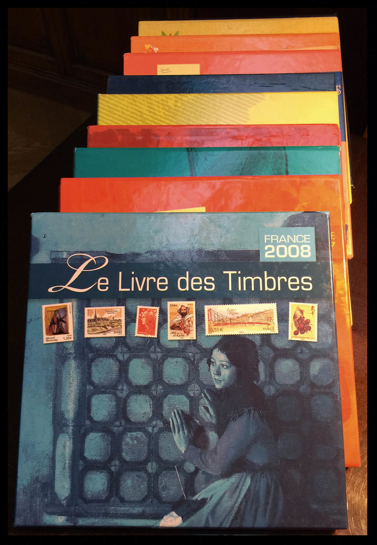 ** 1998/2008 Poste,PA,BLOC, Collection Complète Presentée Dans '11 Livres Des Timbres', FACIALE 597 Euros. TTB    Qualit - Collections