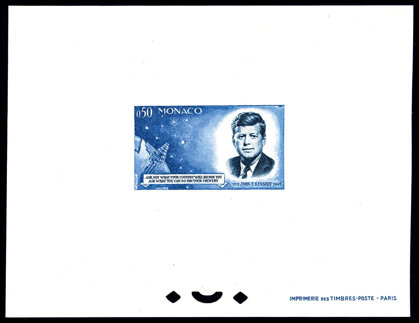 (*) N°8, Epreuve De Luxe Du Feuillet Special Kennedy, TB    Qualité: (*) - Blocs