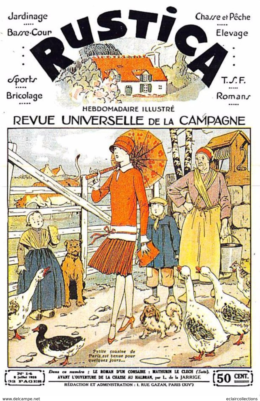 Thème:  Agriculture:Elevage.Publicité Rustica . Revue Universelle De La Campagne Lot De 10 Cartes - 10 X 15 (voir Scan) - Other & Unclassified