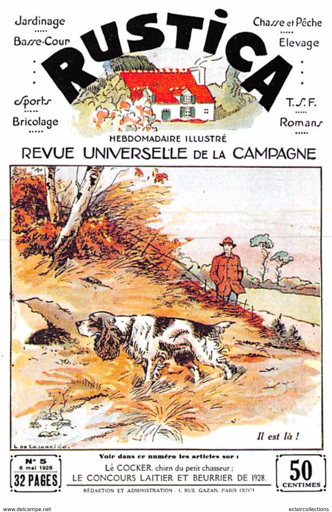 Thème:  Agriculture:Elevage.Publicité Rustica . Revue Universelle De La Campagne Lot De 10 Cartes - 10 X 15 (voir Scan) - Autres & Non Classés