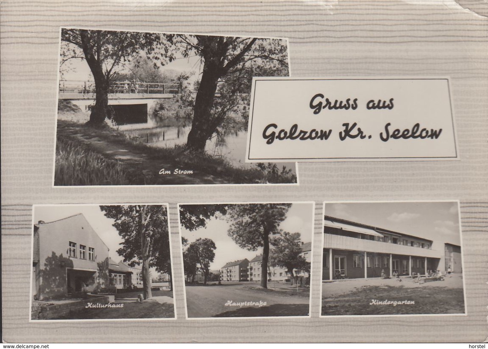 D-15328 Golzow - Kreis Seelow - Alte Ansichten - Kindergarten - Kulturhaus - Seelow