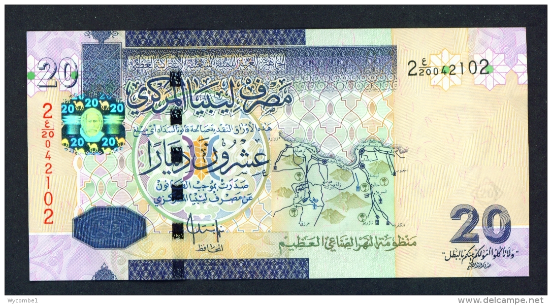 LIBYA  -  2009  20 Dinar  UNC - Libië