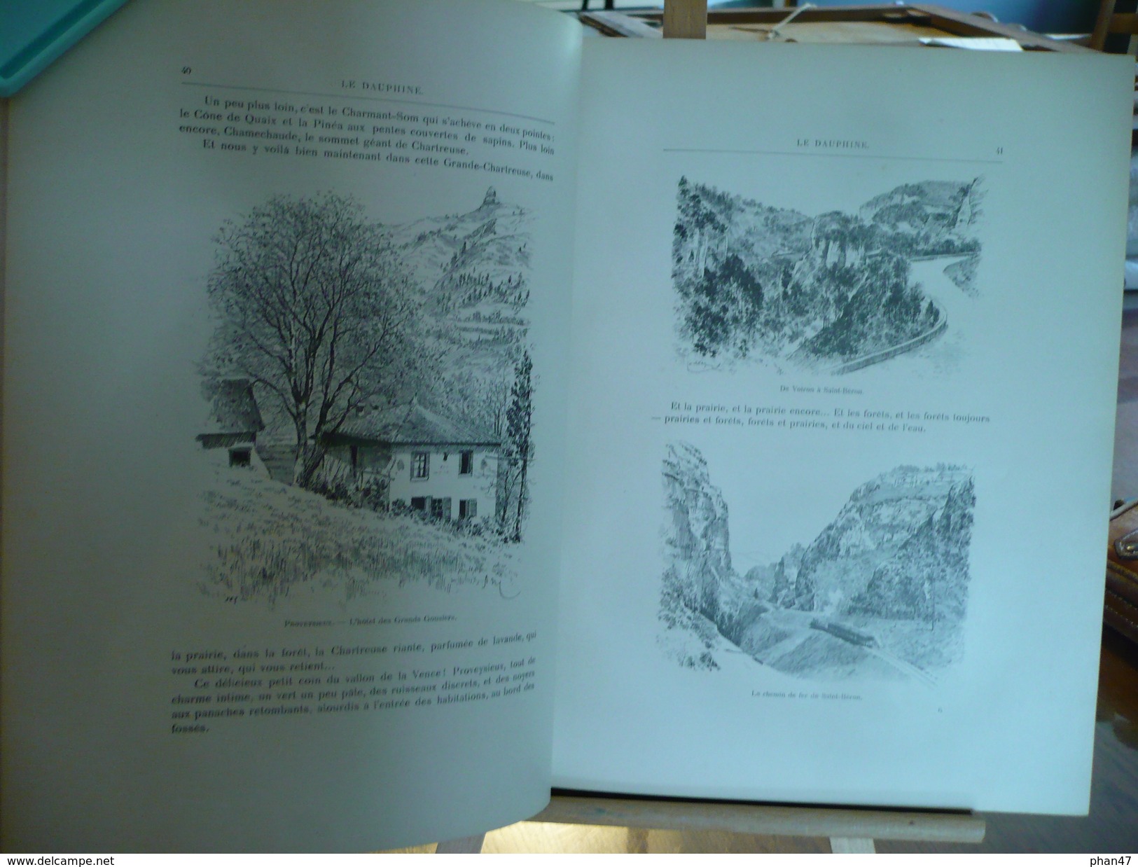 LE DAUPHINE par Gaston DONNET, photos Eugène CHARPENAY, dessins originaux d'Artistes dauphinois, Ed. L.H.May 1898