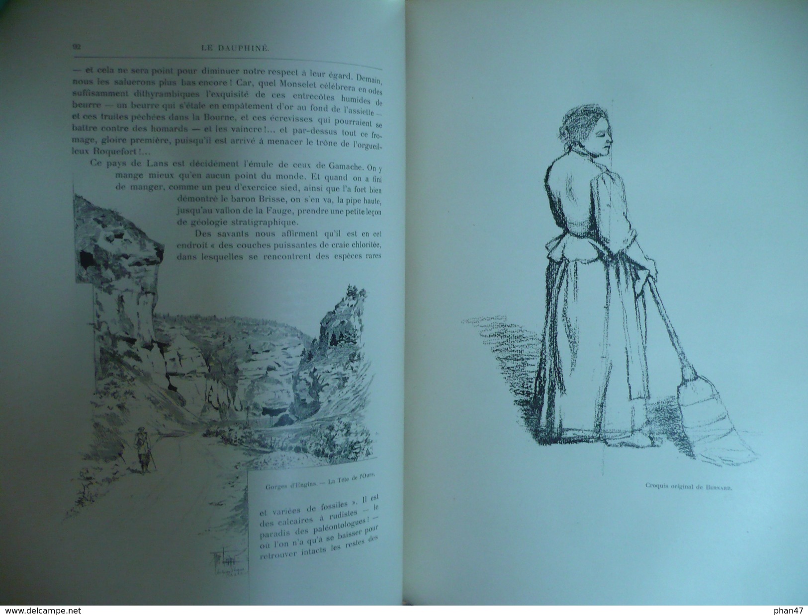 LE DAUPHINE par Gaston DONNET, photos Eugène CHARPENAY, dessins originaux d'Artistes dauphinois, Ed. L.H.May 1898