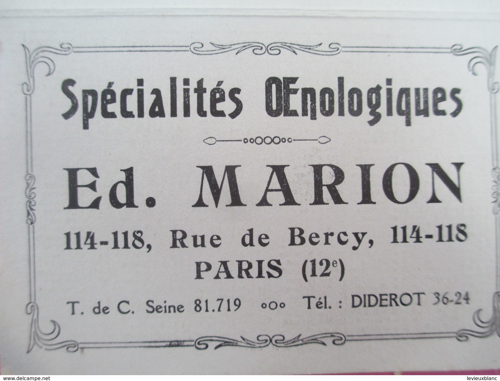 Petit Calendrier De Poche à Deux Volets/Chatons-Pelote/Ed Marion/Spécialités &OElig;nologiques/Rue De Bercy/Paris/1924 C - Formato Piccolo : 1921-40
