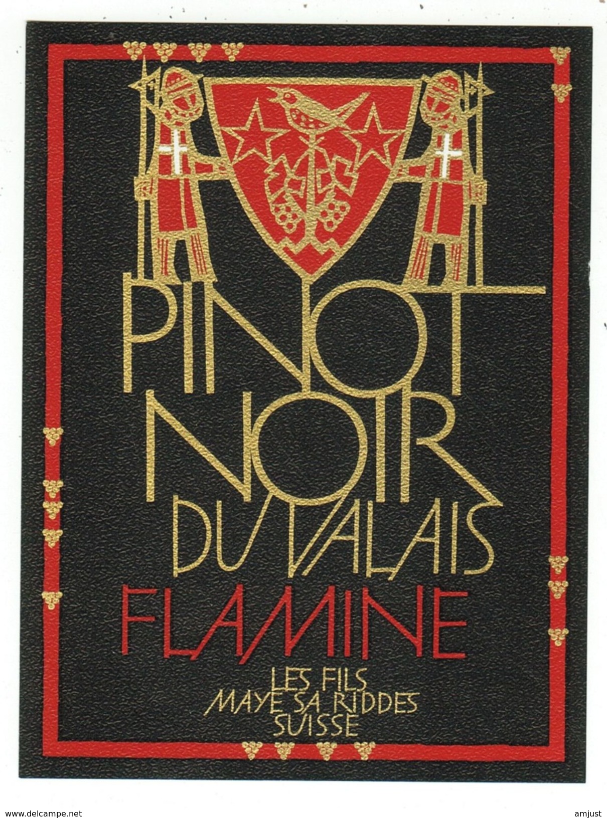 Rare // Etiquette // Pinot Noir, Les Fils Maye SA Riddes, Valais  // Suisse - Autres & Non Classés